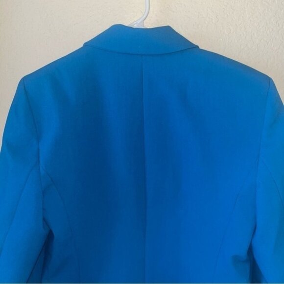 Zara Blue Front Button Blazer Size XS New With Tags - Picture 10 of 11